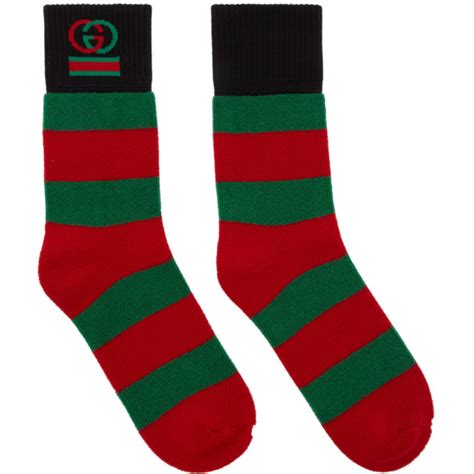 gucci socks red and green|brown Gucci socks on feet.